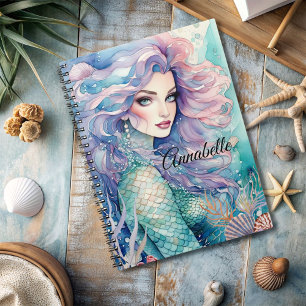 Mysterious Mermaid Spiral Photo Notebook