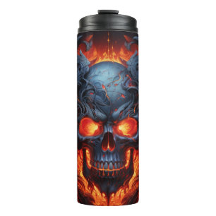 Mysterious Metal Skull Tumbler Wrap Gothic Skull