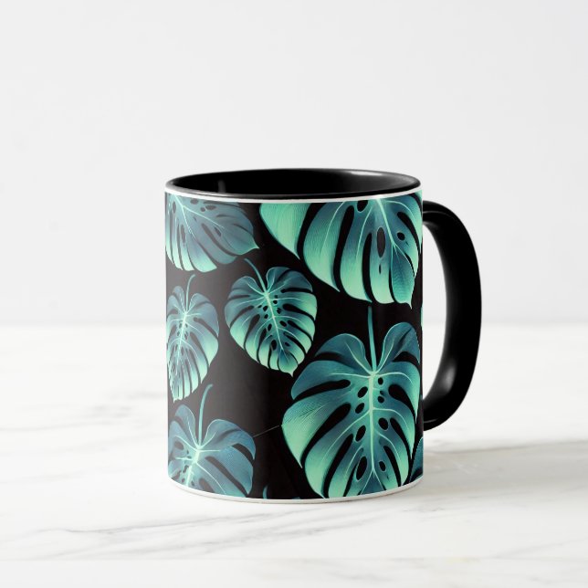 Mysterious Monstera Mug (Front Right)