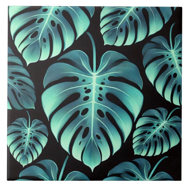 Mysterious Monstera Tile (Front)
