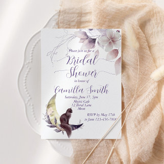 Mysterious Moon Garden Bridal Shower Invitation