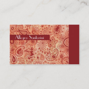 Mysterious Paisley Business Card
