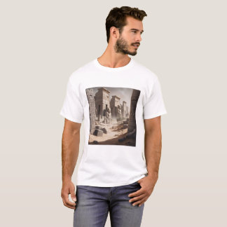 Mysterious Pencil Sketch Historical Design T-Shirt