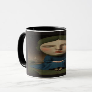 Mysterious Renaissance Portrait Surreal Citadel Mug