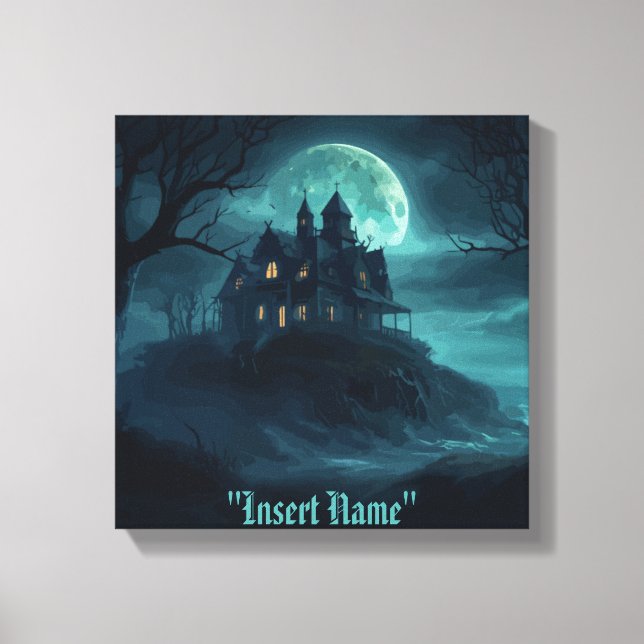 Mysterious Seaside Haunt Canvas Print (Front)