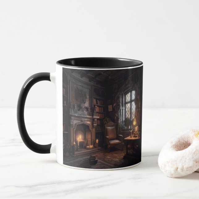 Mysterious Seaside Haunt Mug (With Donut)