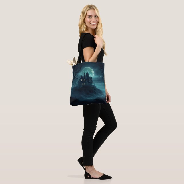 Mysterious Seaside Haunt Tote Bag (On Model)