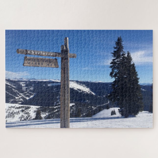 Mysterious Ski Resort Marriage Proposal Puzzle (Horizontal)