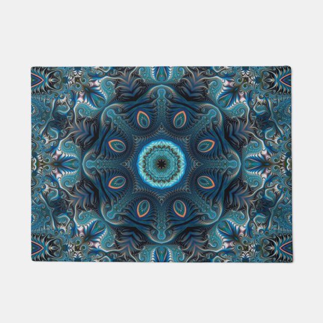 Mysterious space mandala doormat (Front)