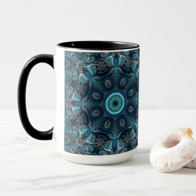 Mysterious space mandala mug (With Donut)