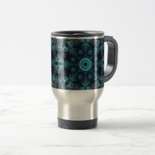 Mysterious space mandala travel mug