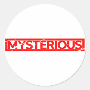 Mysterious Stamp Classic Round Sticker