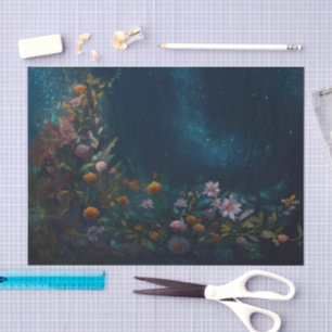Mysterious Twilight, Moth Floral Companion  Tissue Paper