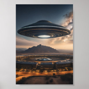 Mysterious UFO Poster