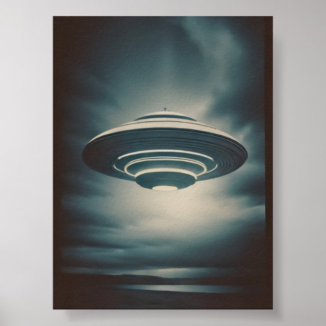 Mysterious UFO Poster (Front)