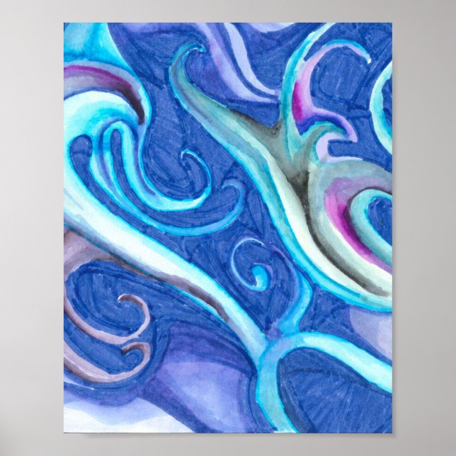 Mysterious Underwater Scene Poster (Front)