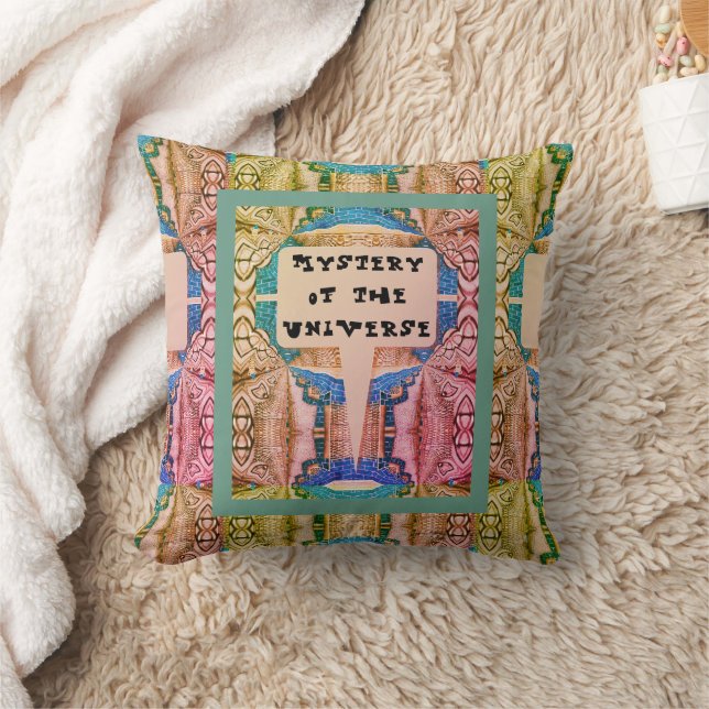 Mysterious Universe Psychedelic Retro  Cushion (Blanket)