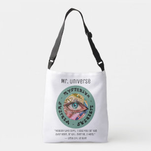Mysterious Universe Psychedelic Retro Throw Pillo Crossbody Bag