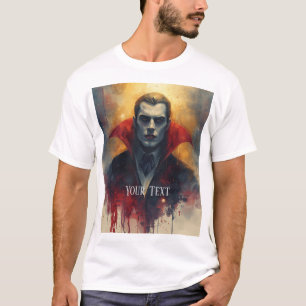 Mysterious Vampire Portrait Men's T-Shirt. T-Shirt