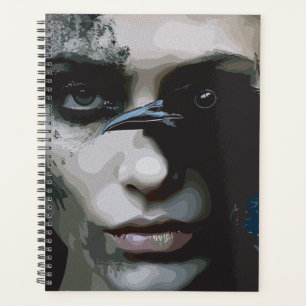 Mysterious Woman with Raven Planner