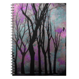 Mysterious Woodland Crow Notebook