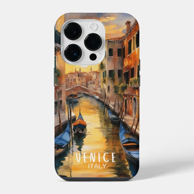 Mysteriously beautiful sunset in Venice iPhone Case (Back)