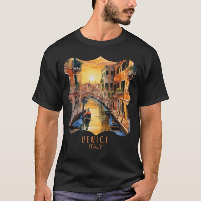 Mysteriously beautiful sunset in Venice T-Shirt (Front)