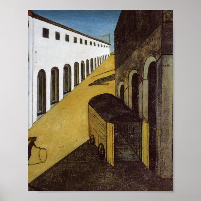 Mystery And Melancholy By Giorgio De Chirico Poster (Front)