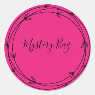 Mystery Bag Surprise Classic Round Sticker