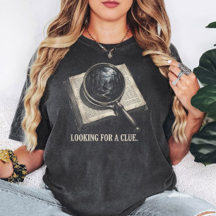 Mystery Book & Spooky Forest Magnifying Glass T-Shirt