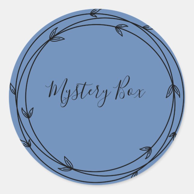 Mystery Box Surprise Classic Round Sticker (Front)