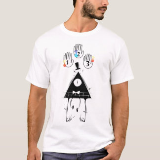 Mystery Cipher Triangle Eye Journal 1 2 3 Hand Art T-Shirt