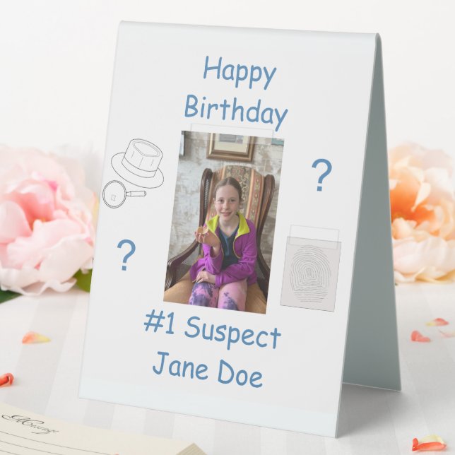 Mystery Crime Solving Evidence Board Birthday (In SItu (Wedding))
