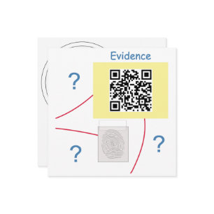 Mystery Crime Solving Evidence Board Invitation