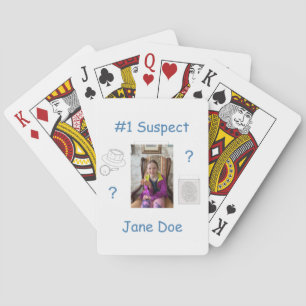 Mystery Crime Solving Evidence Board Playing Cards