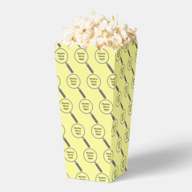 Mystery Crime Solving Evidence Board Popcorn  Favour Box (Popped)