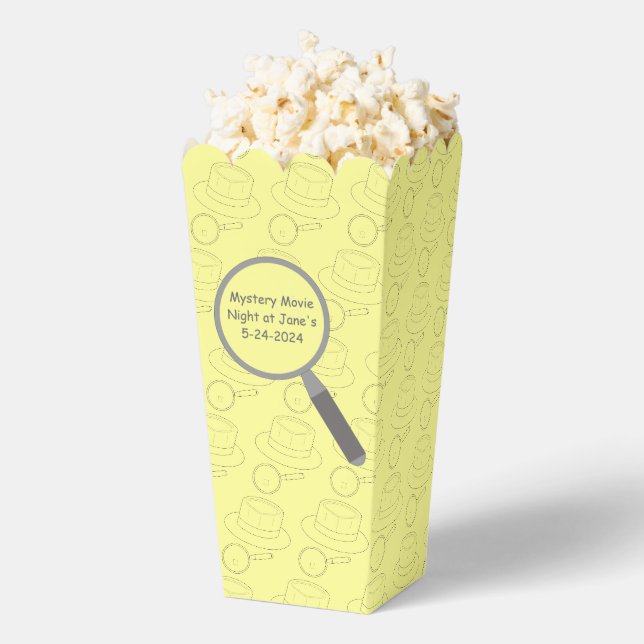 Mystery Crime Solving Evidence Board Popcorn  Favour Box (Popped)