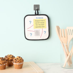 Mystery Crime Solving Evidence Board Pot Holder