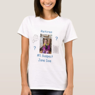 Mystery Crime Solving Evidence Board Retiree T-Shirt