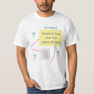 Mystery Crime Solving Evidence Board T-Shirt