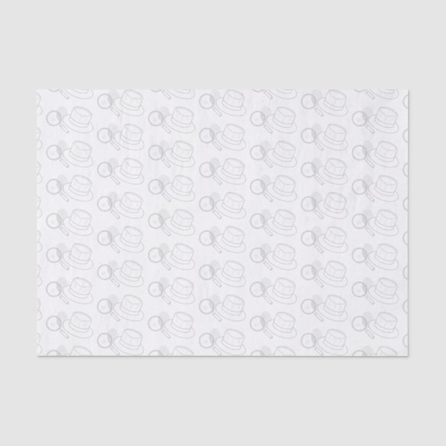 Mystery Crime Solving Evidence Board Tissue Paper (Front)