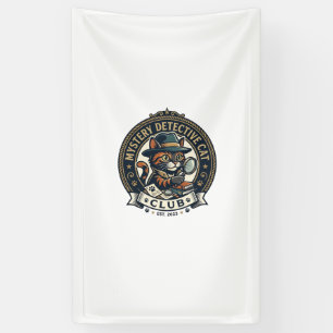 Mystery Detective Cat Cat Graphic Tee Art - Myster Banner