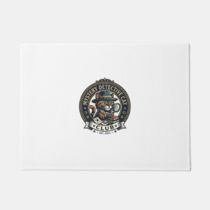 Mystery Detective Cat Cat Graphic Tee Art - Myster Doormat