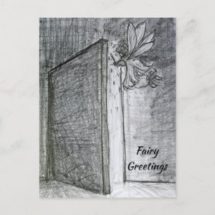 Mystery Fairy Greeting Customised Art Postcards