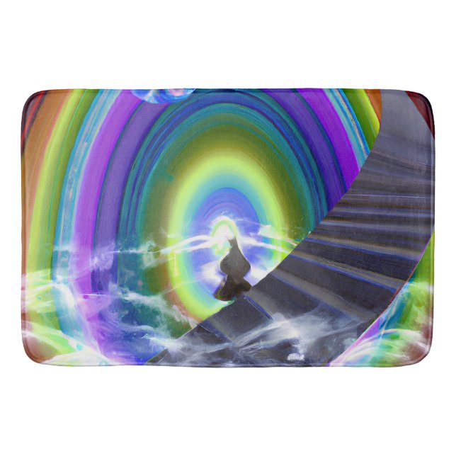 Mystery Figure at the Inter-Dimensional Stargate Bath Mat (Front)