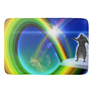 Mystery Figure at the Inter-Dimensional Stargate Bath Mat