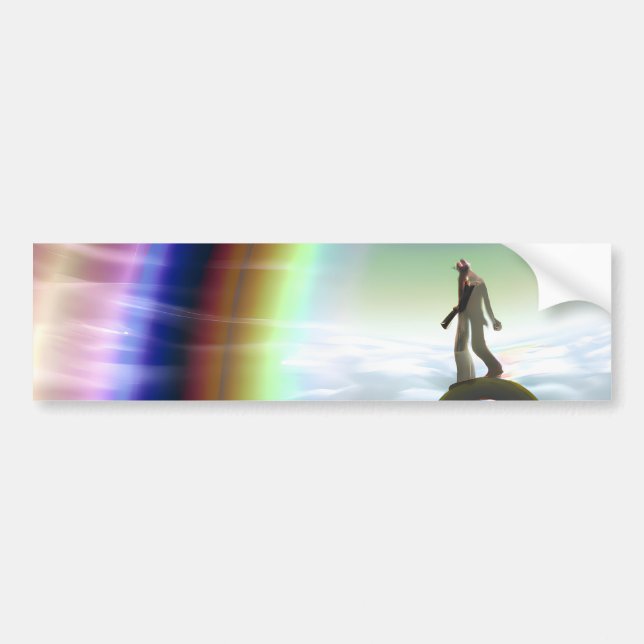 Mystery Figure at the Inter-Dimensional Stargate Bumper Sticker (Front)