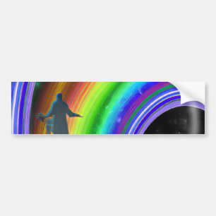 Mystery Figure at the Inter-Dimensional Stargate Bumper Sticker