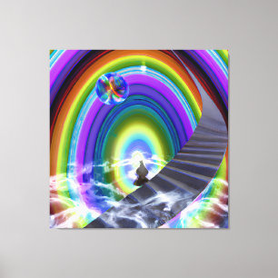 Mystery Figure at the Inter-Dimensional Stargate Canvas Print