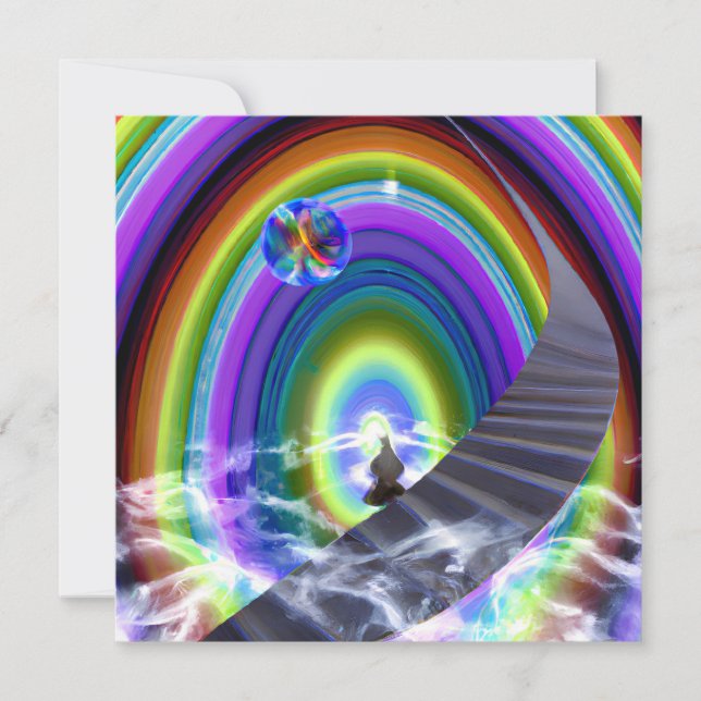 Mystery Figure at the Inter-Dimensional Stargate Invitation (Front)